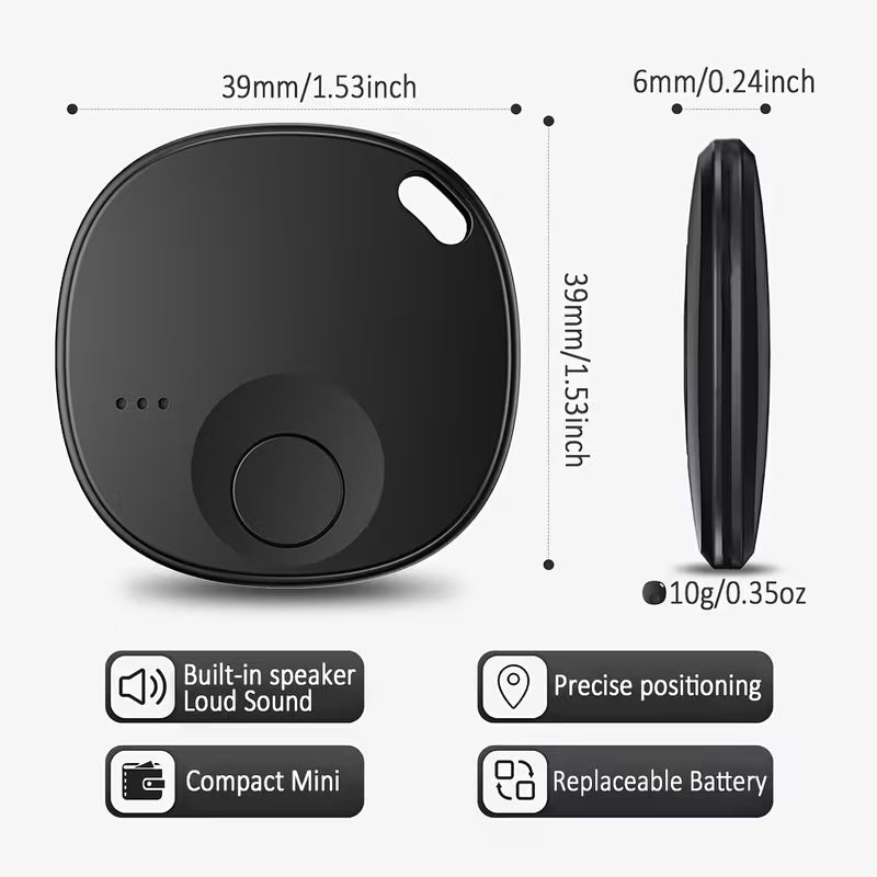 4 Pack Air Tag Anti-Loss Finder GPS Smart Tag, Mini Positioning Tracker, Short-Distance Real-Time Tracking, Supports iOS (Not Android), 1 Year Battery Life, Suitable for Pets, Wallets, Keys, Suitcases and More